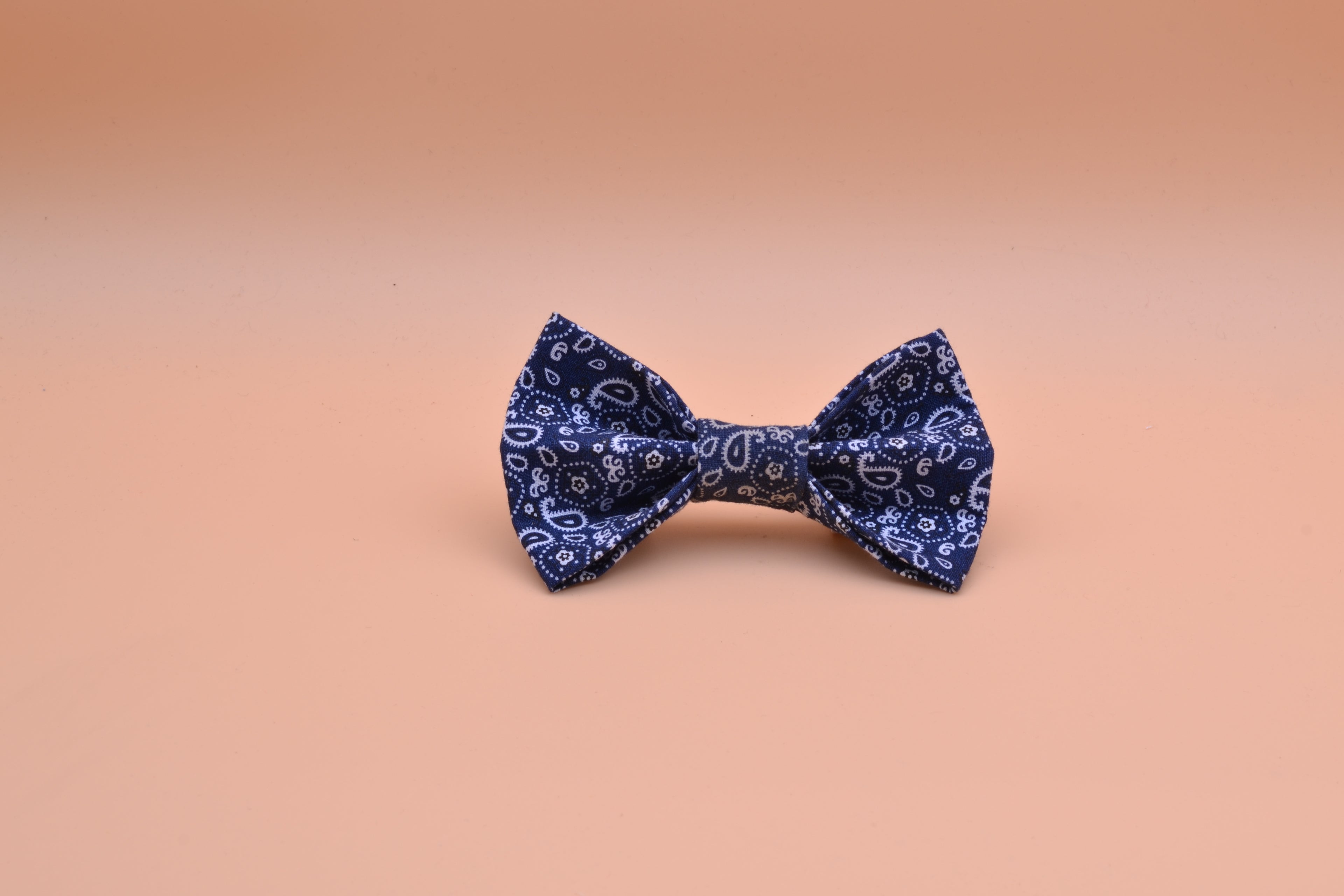 Bow Tie-Blue Paisley