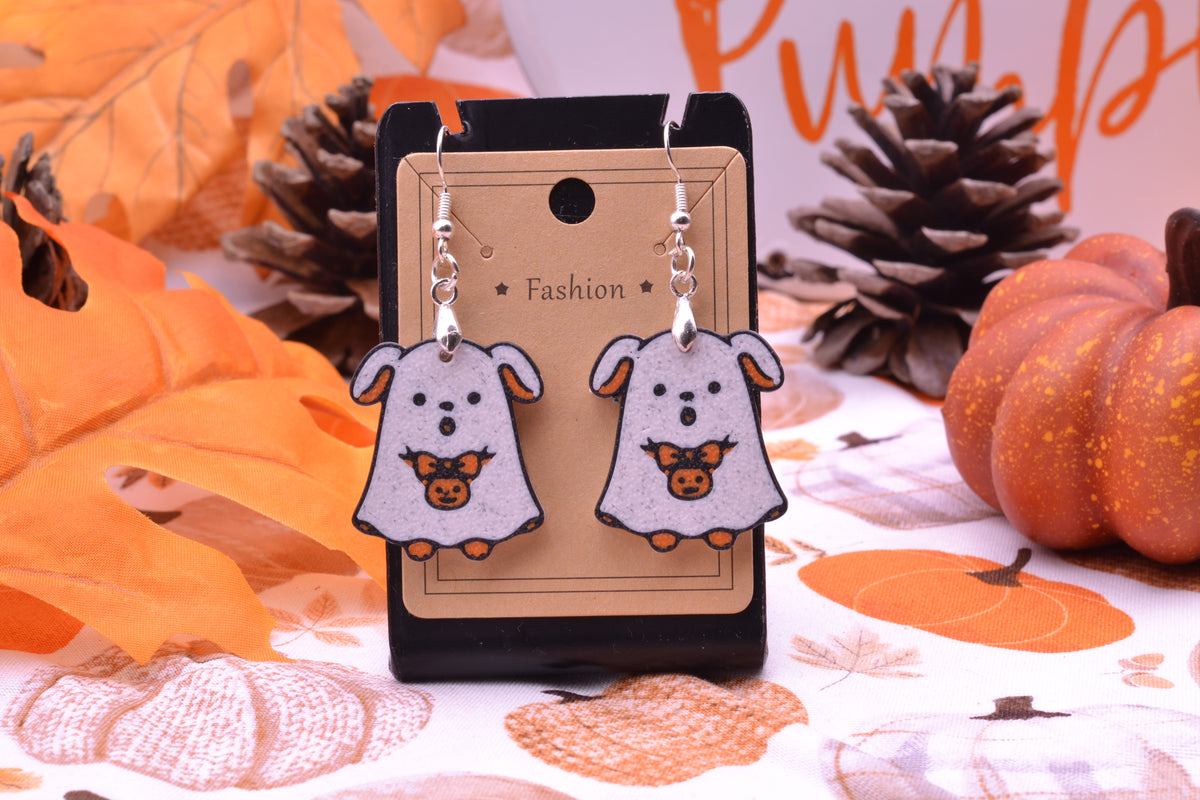 Ghost Pup Earring
