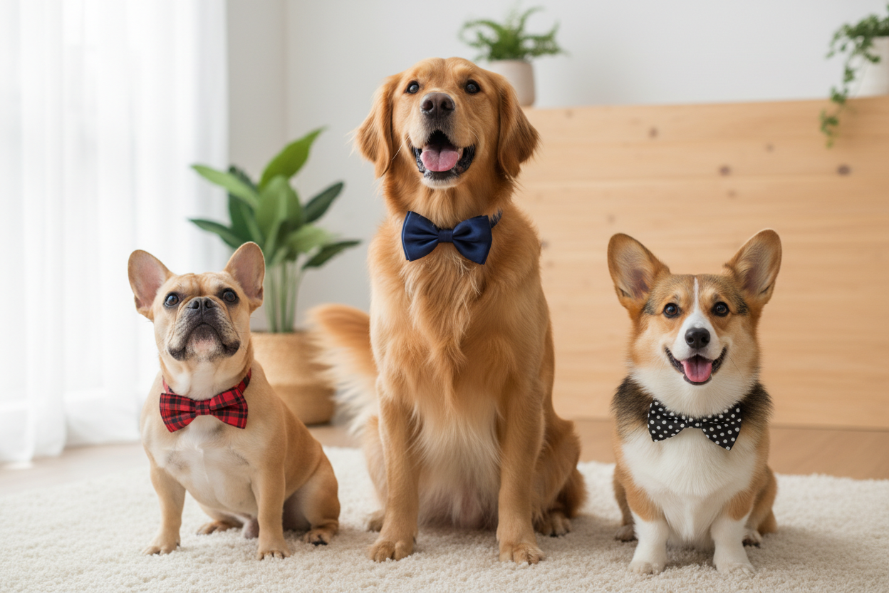 Dogs with bow ties